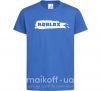 Детская футболка roblox краска Ярко-синий фото