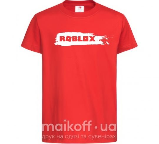 Детская футболка roblox краска Красный фото