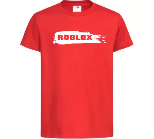 Дитяча футболка roblox краска Червоний фото