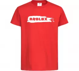 Детская футболка roblox краска Красный фото