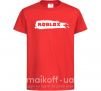 Детская футболка roblox краска Красный фото