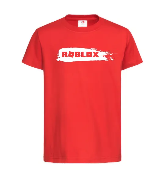 Детская футболка roblox краска Красный фото