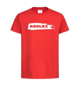 Детская футболка roblox краска Красный фото