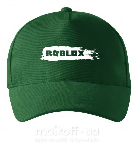 Кепка roblox краска Темно-зеленый фото