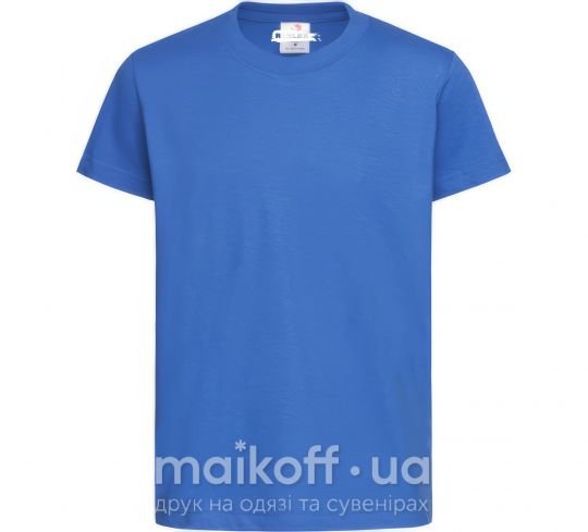 Дитяча футболка roblox краска Яскраво-синій фото
