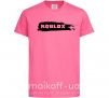 Детская футболка roblox краска Ярко-розовый фото