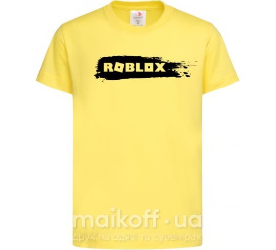 Детская футболка roblox краска Лимонный фото