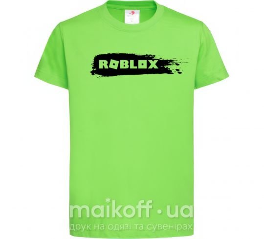 Детская футболка roblox краска Лаймовый фото
