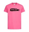 Детская футболка roblox краска Ярко-розовый фото