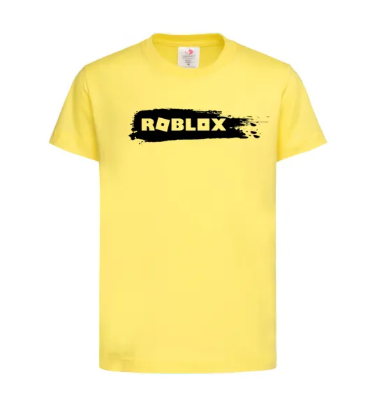 Детская футболка roblox краска Лимонный фото