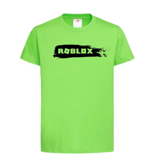 Детская футболка roblox краска Лаймовый фото