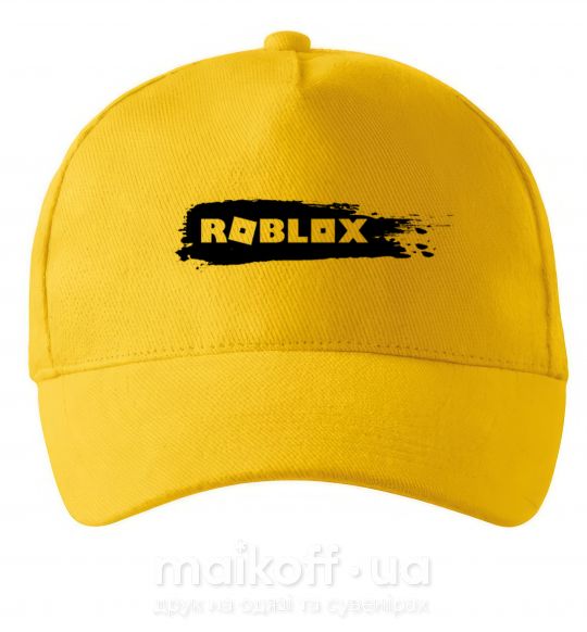 Кепка roblox краска Солнечно желтый фото