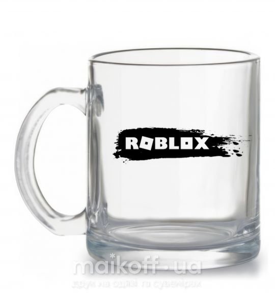 Чашка скляна roblox краска Прозорий фото