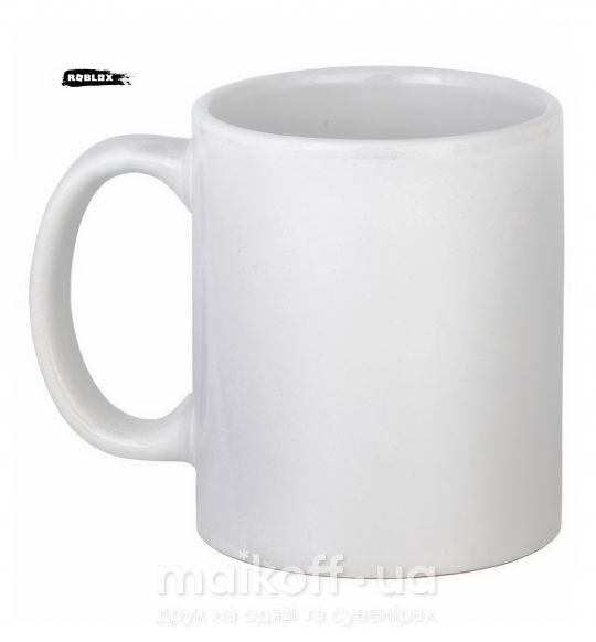 Чашка керамическая roblox краска Белый фото