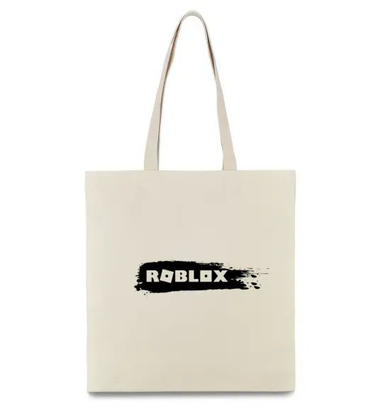 Еко-сумка roblox краска Бежевий фото