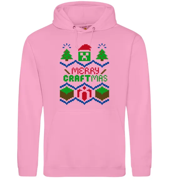 Мужская толстовка (худи) Сraftmas Розовый фото
