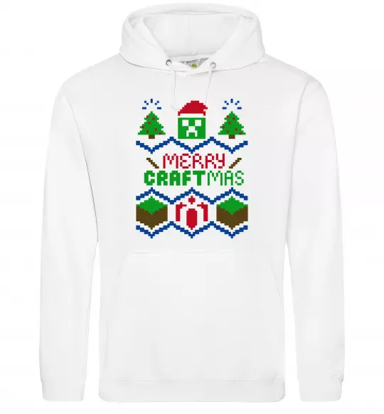 Чоловіча толстовка (худі) Сraftmas Білий фото