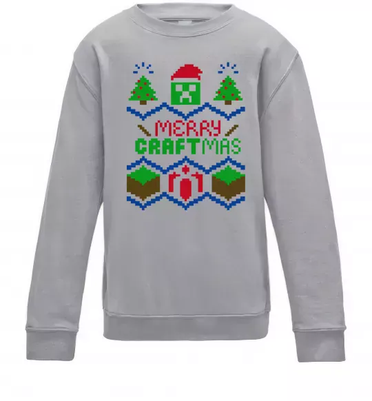 Детский Свитшот Сraftmas Серый меланж фото