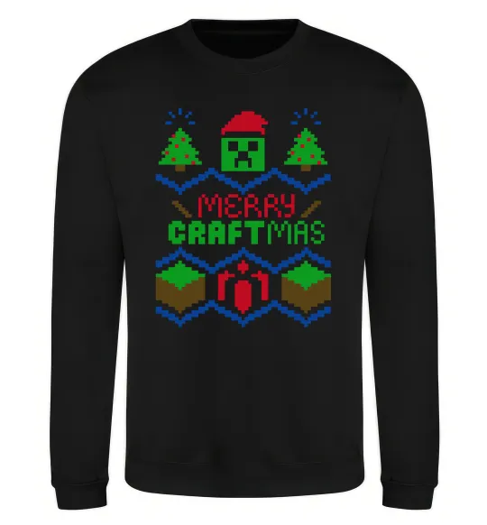 Світшот Сraftmas Чорний фото