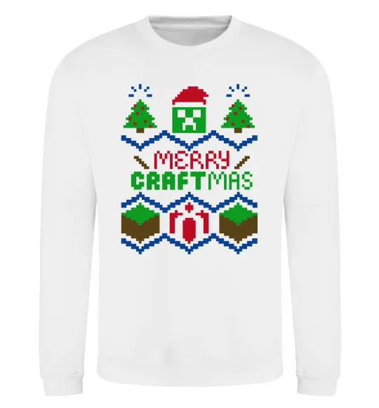 Світшот Сraftmas Білий фото