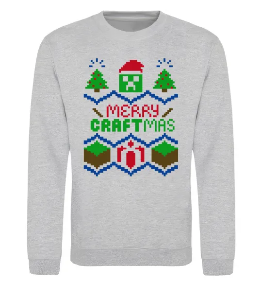 Світшот Сraftmas Сірий меланж фото