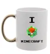 Чашка з кольоровою ручкою I tnt minecraft Золото фото