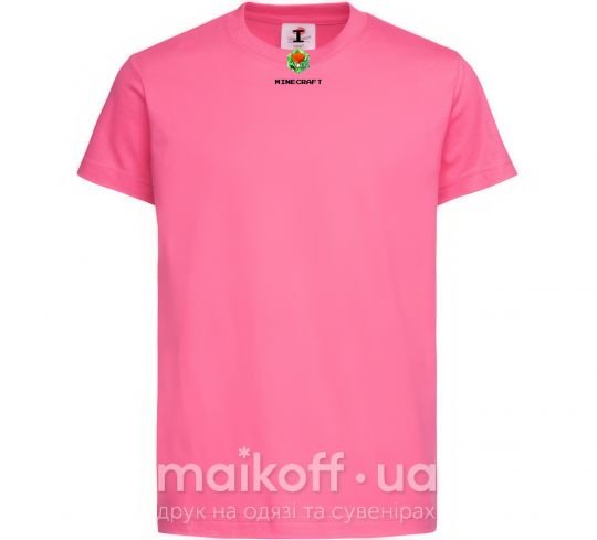 Детская футболка I tnt minecraft Ярко-розовый фото
