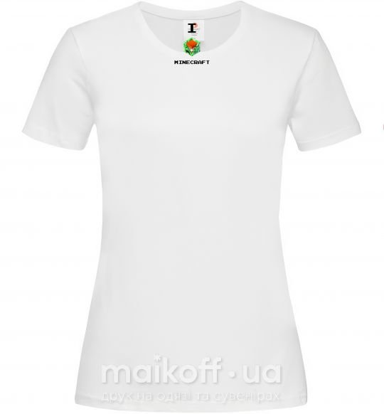 Жіноча футболка I tnt minecraft Білий фото
