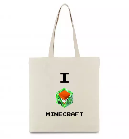 Еко-сумка I tnt minecraft Бежевий фото