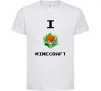 Дитяча футболка I tnt minecraft Білий фото