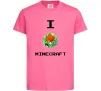 Дитяча футболка I tnt minecraft Яскраво-рожевий фото