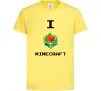 Дитяча футболка I tnt minecraft Лимонний фото