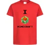 Дитяча футболка I tnt minecraft Червоний фото