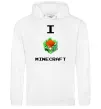 Женская толстовка (худи) I tnt minecraft Белый фото