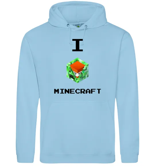 Жіноча толстовка (худі) I tnt minecraft Блакитний фото