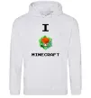 Мужская толстовка (худи) I tnt minecraft Серый меланж фото