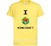 Детская футболка I tnt minecraft Лимонный фото