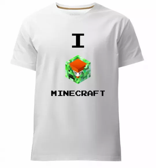 Чоловіча преміум футболка I tnt minecraft Білий фото