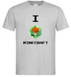 Мужская футболка I tnt minecraft Серый Мужская футболка I tnt minecraft Серый фото