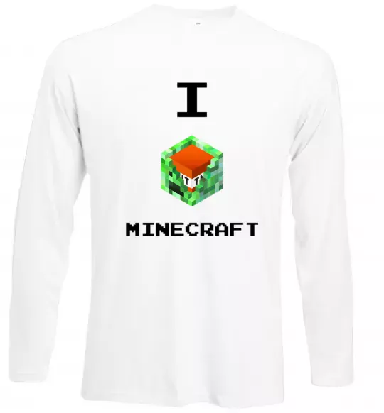 Лонгслів I tnt minecraft Білий фото