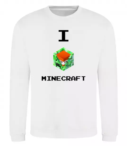Світшот I tnt minecraft Білий фото