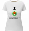 Жіноча преміум футболка I tnt minecraft Білий фото