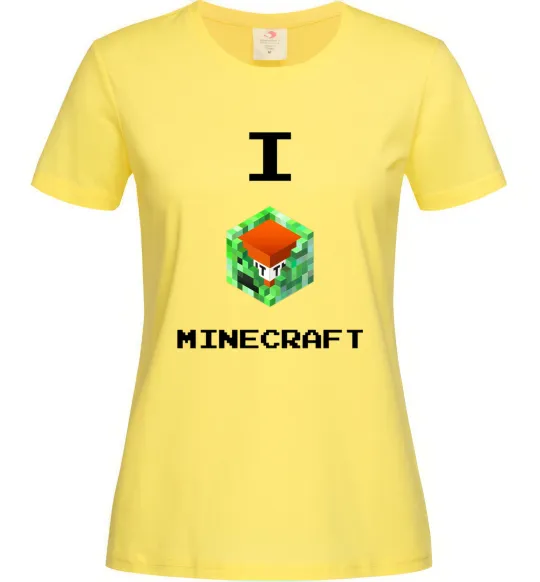 Жіноча футболка I tnt minecraft Лимонний фото