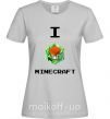 Женская футболка I tnt minecraft Серый фото