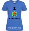 Жіноча футболка I tnt minecraft Яскраво-синій фото