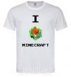 Чоловіча футболка I tnt minecraft Білий фото