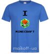 Чоловіча футболка I tnt minecraft Яскраво-синій фото
