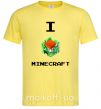 Мужская футболка I tnt minecraft Лимонный фото