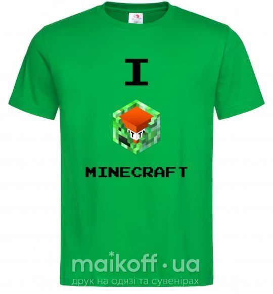 Чоловіча футболка I tnt minecraft Зелений фото