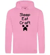 Чоловіча толстовка (худі) Sleep eat craft Рожевий Чоловіча толстовка (худі) Sleep eat craft Рожевий фото